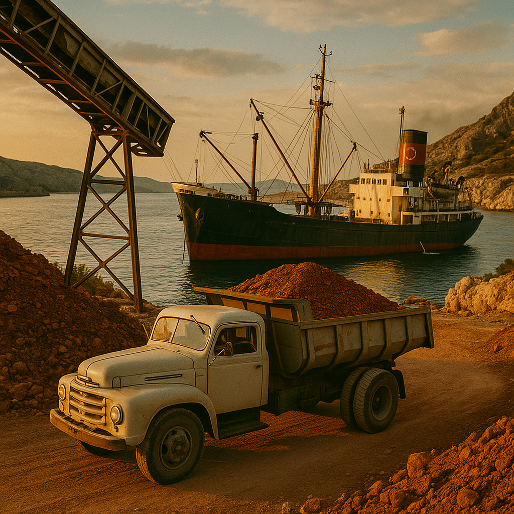 Bauxit-Transport in Maslenica