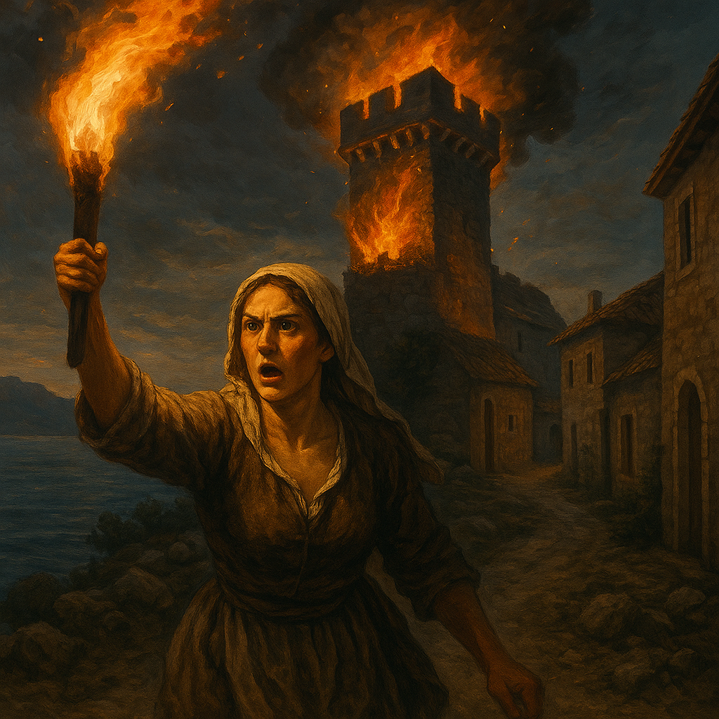 Baba Nidićka und der brennende Wachturm