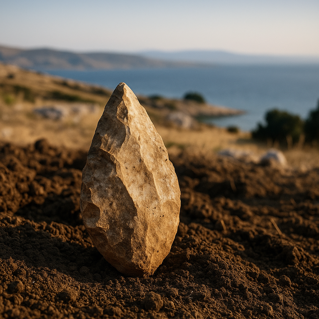 Steinzeit-Werkzeug am Adriatischen Meer
